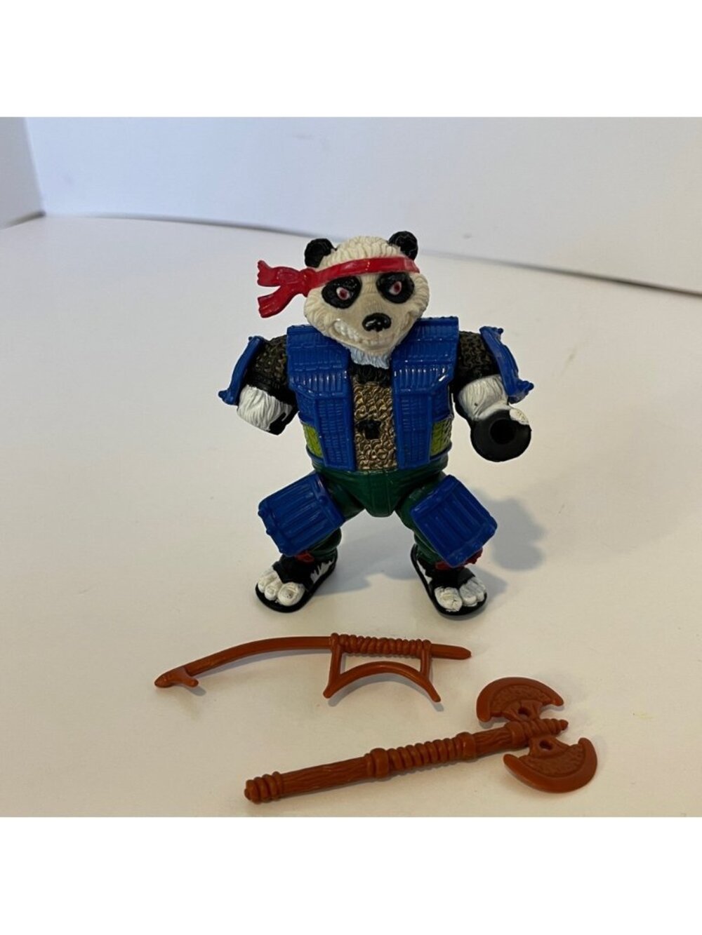 Broken 1990 TMNT Panda Khan Action Figure Parts & Repair Replacement Accessories